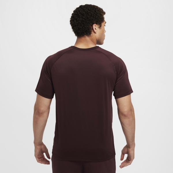 Nike Dri-FIT Ready Maglietta - Burgundy Crush/Black