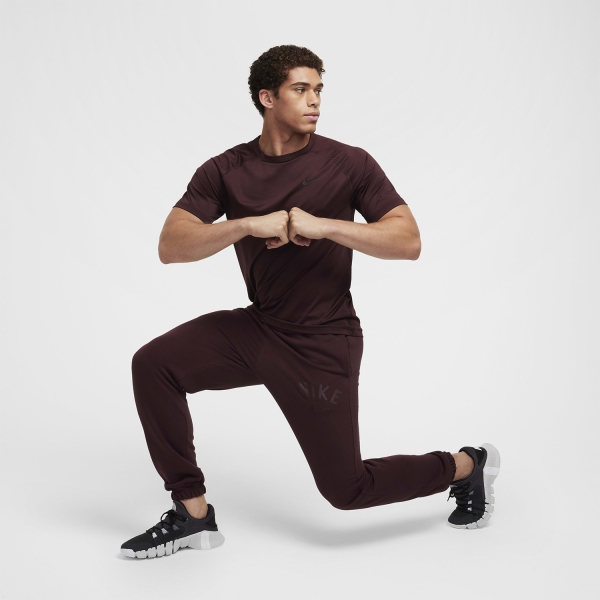Nike Dri-FIT Ready Maglietta - Burgundy Crush/Black
