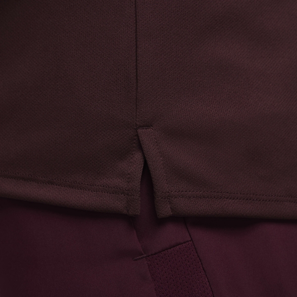 Nike Dri-FIT UV Run Division Miler T-Shirt - Burgundy Crush/Reflective Silver