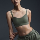 Nike Zenvy Strappy Sports Bra - Light Army/White