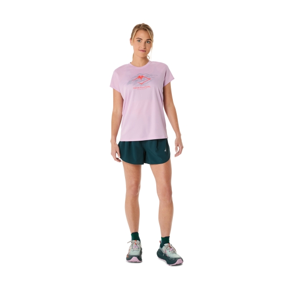 Asics Fujitrail Logo Camiseta - Light Ube