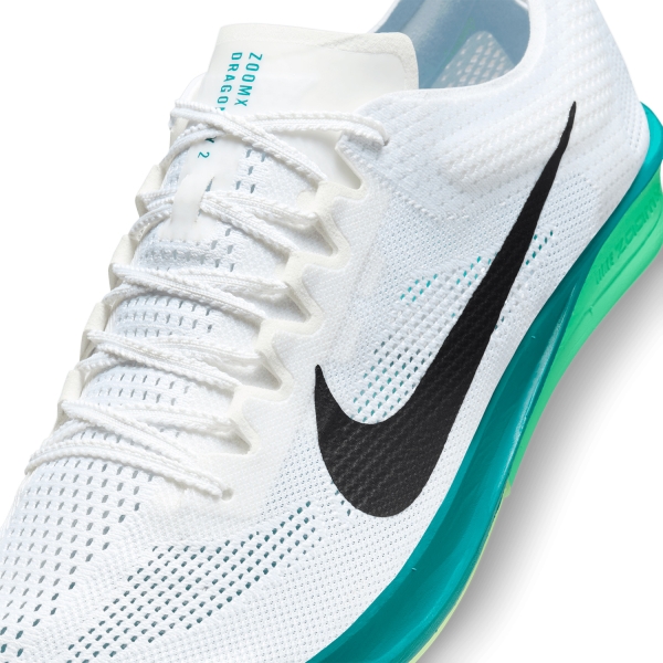 Nike ZoomX Dragonfly 2 - White/Black/Bright Spruce/Electric Algae