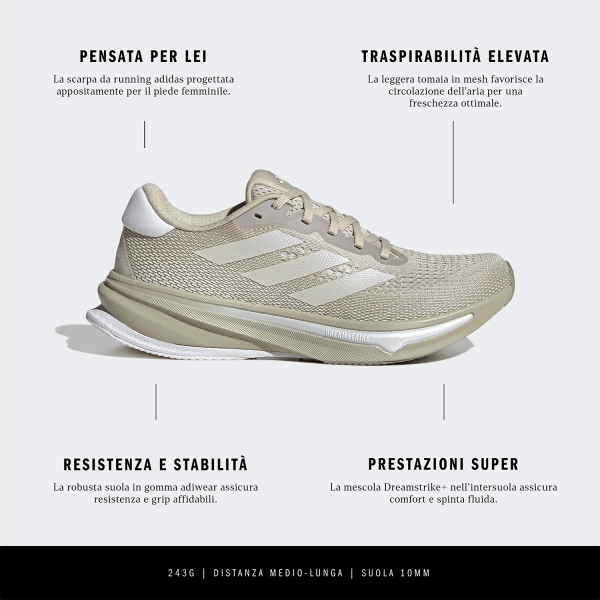 adidas Supernova Rise - Putgre/Dash Grey/Zero Metallic