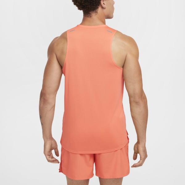 Nike Dri-FIT Rise 365 Canotta - Light Wild Mango/Reflective Silver