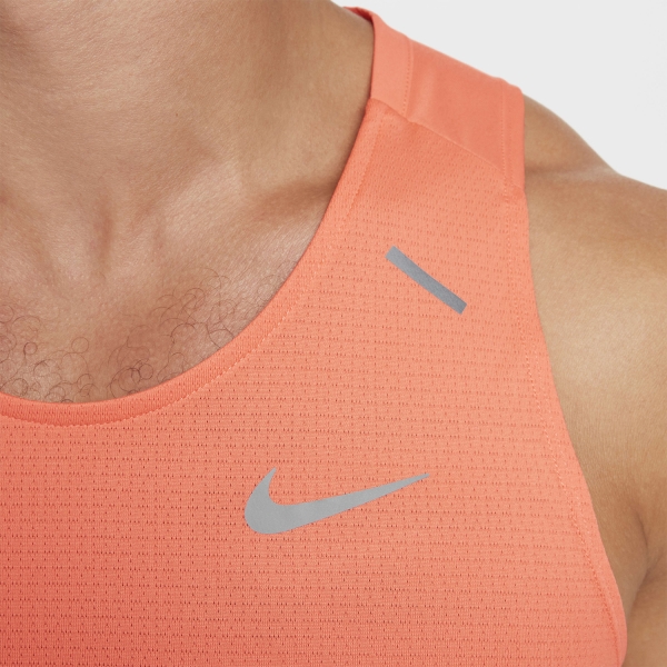 Nike Dri-FIT Rise 365 Canotta - Light Wild Mango/Reflective Silver