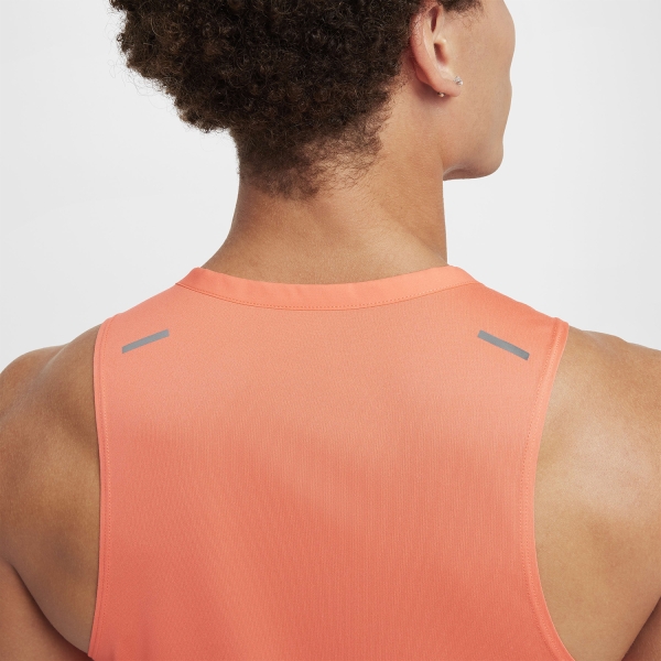 Nike Dri-FIT Rise 365 Canotta - Light Wild Mango/Reflective Silver