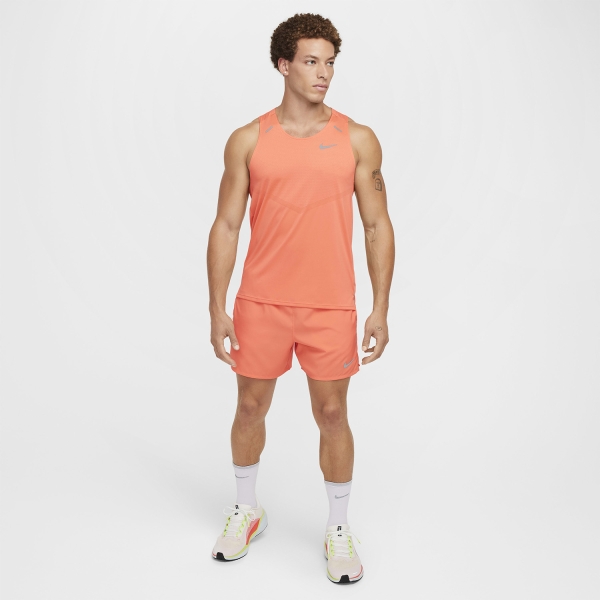 Nike Dri-FIT Rise 365 Canotta - Light Wild Mango/Reflective Silver