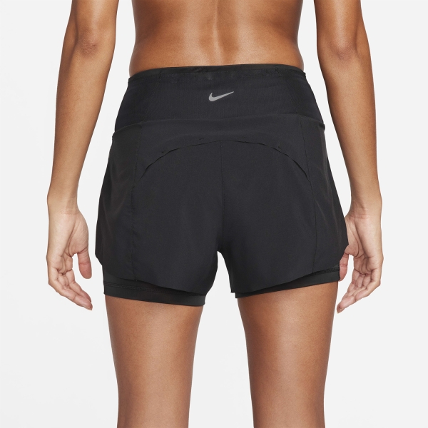 Nike Dri-FIT Swift 2 in 1 3in Shorts - Black/Reflective Silver