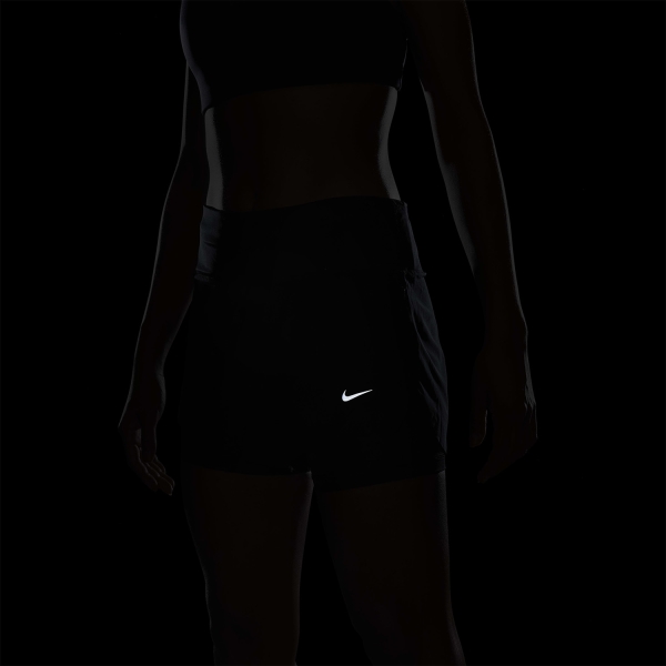 Nike Dri-FIT Swift 2 in 1 3in Shorts - Black/Reflective Silver