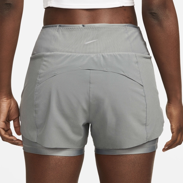 Nike Dri-FIT Swift 2 in 1 3in Shorts - Smoke Grey/Reflective Silver