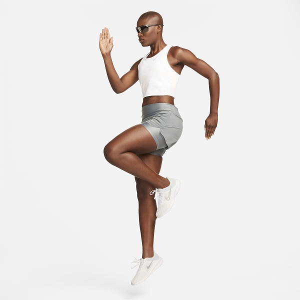 Nike Dri-FIT Swift 2 in 1 3in Shorts - Smoke Grey/Reflective Silver