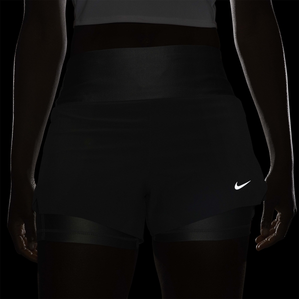 Nike Dri-FIT Swift 2 in 1 3in Shorts - Smoke Grey/Reflective Silver