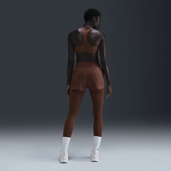 Nike Dri-FIT One 3in Pantaloncini - Red Sepia/Reflective Silver
