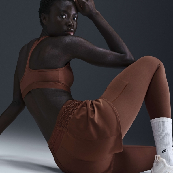 Nike Dri-FIT One 3in Pantaloncini - Red Sepia/Reflective Silver