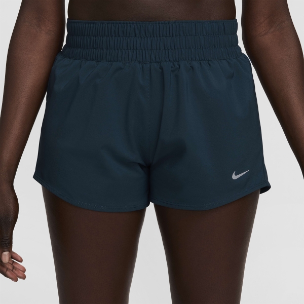 Nike Dri-FIT One 3in Shorts - Armory Navy/Reflective Silver