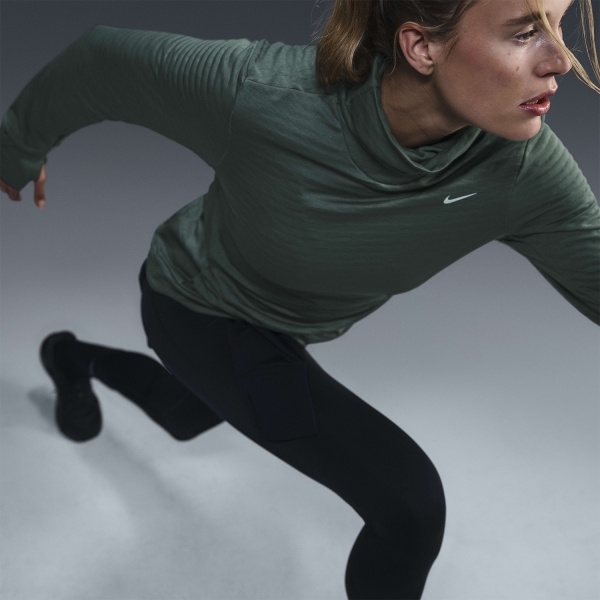 Nike Therma-FIT Element Swift Shirt - Vintage Green/Reflective Silver