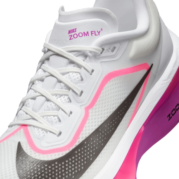 Nike Zoom Fly 6 - White/Black/Vivid Grape/Hyper Pink