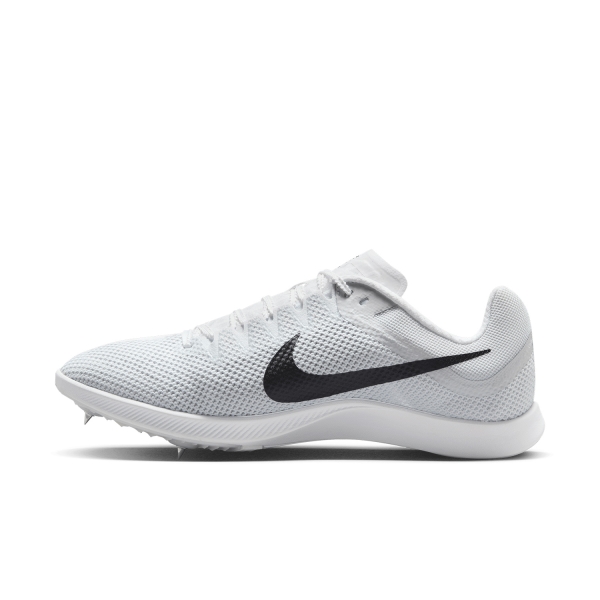Nike Zoom Rival Distance - White/Black/Metllic Silver