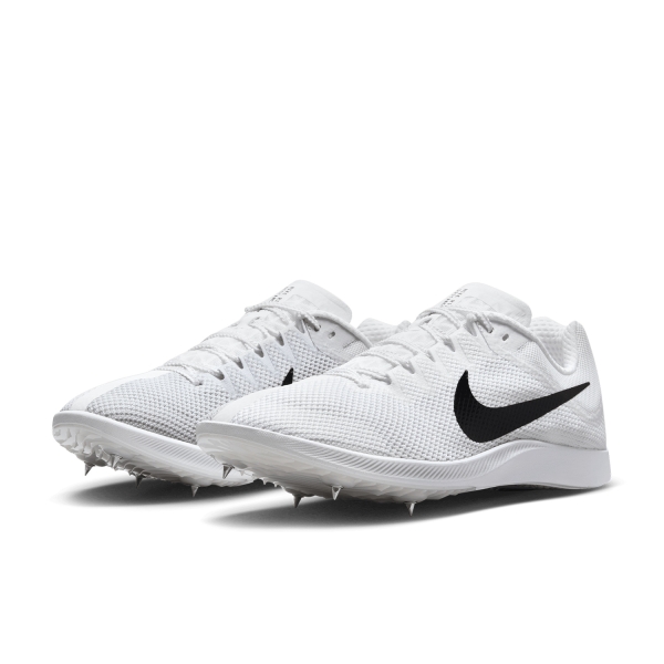 Nike Zoom Rival Distance - White/Black/Metllic Silver