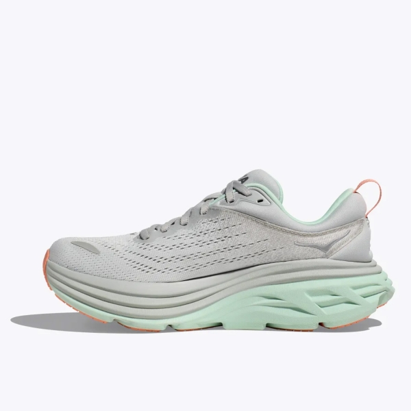 Hoka Bondi 8 Wide - Stardust/Aqua Breeze