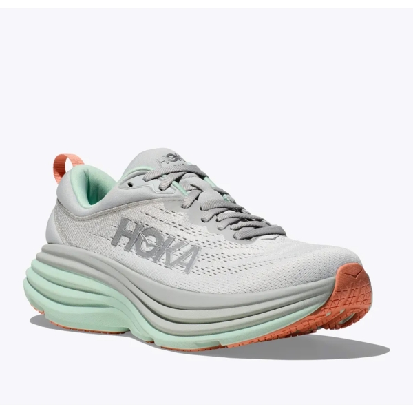 Hoka Bondi 8 Wide - Stardust/Aqua Breeze