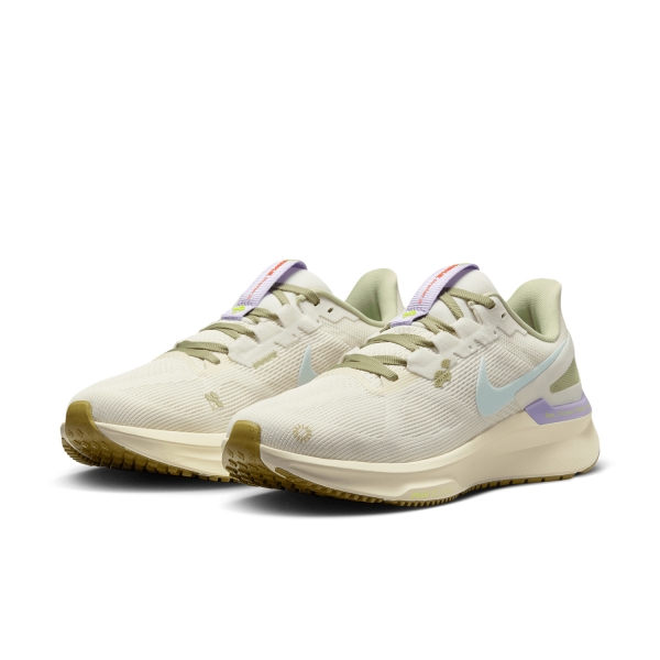 Nike Air Zoom Structure 25 - Sail/Pale Ivory/Volt/Glacier Blue