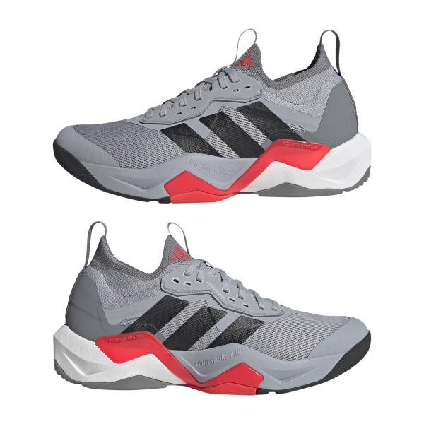 adidas Rapidmove ADV 2 Trainer - Halo Silver/Core Black/Lucid Red