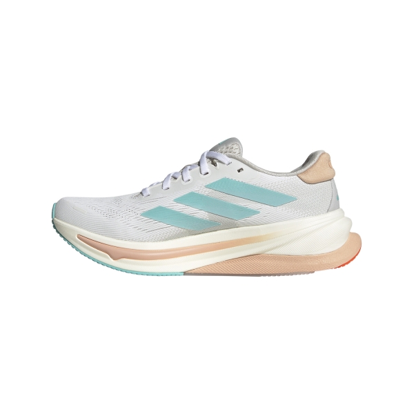 adidas Supernova Solution 2 - Cloud White/Flash Aqua/Powder Coral