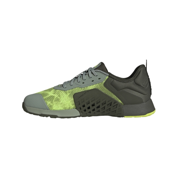 adidas Dropset 3 Trainer - Silver Green/Night Cargo/Lucid Lemon