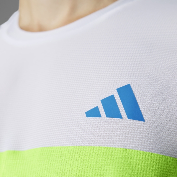 adidas adizero Retro Maglietta - White/Lucid Lemon