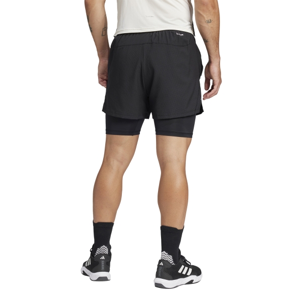 adidas Gym+ 2 in 1 4in Shorts - Black