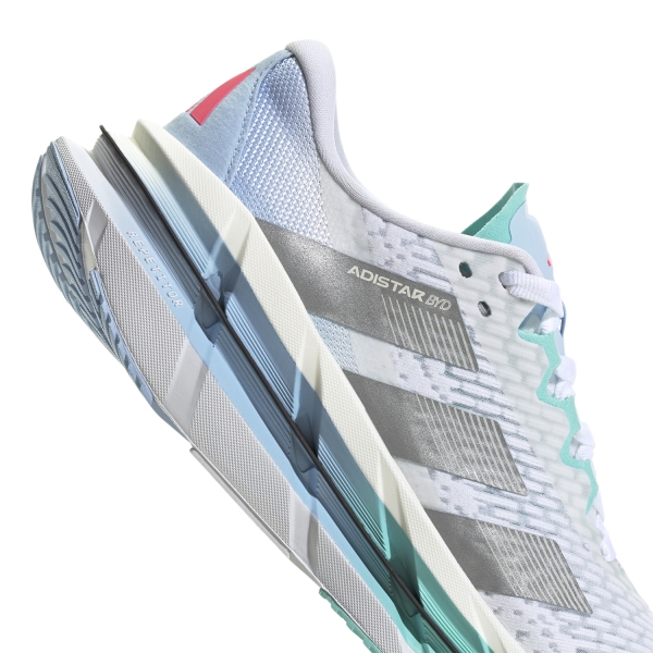 adidas Adistar BYD - FTWR White/Silver Metal/Flash Aqua