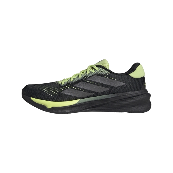 adidas Supernova Stride 2 - Core Black/Iron Metallic/Pulse Lime