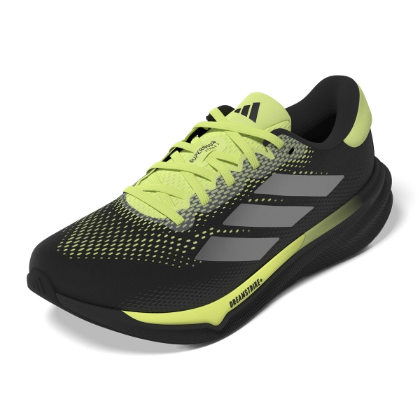 adidas Supernova Stride 2 - Core Black/Iron Metallic/Pulse Lime