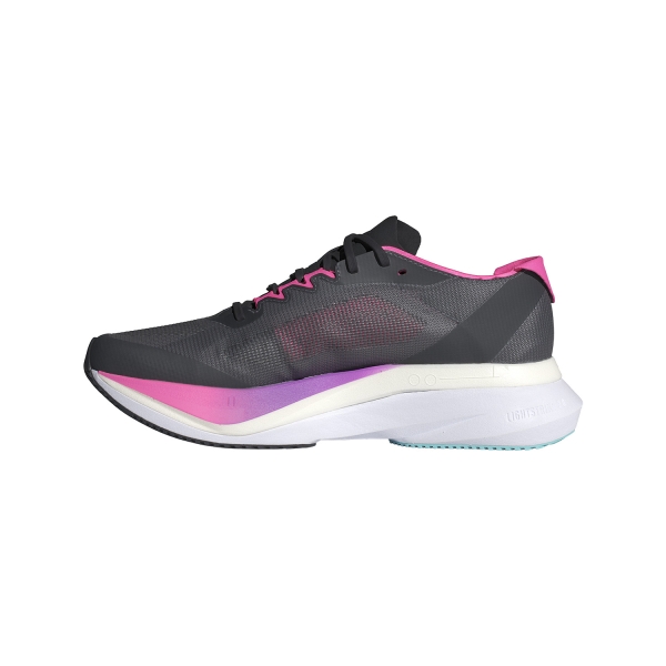 adidas adizero Boston 12 - Grey Five/Crystal Jade/Lucid Pink