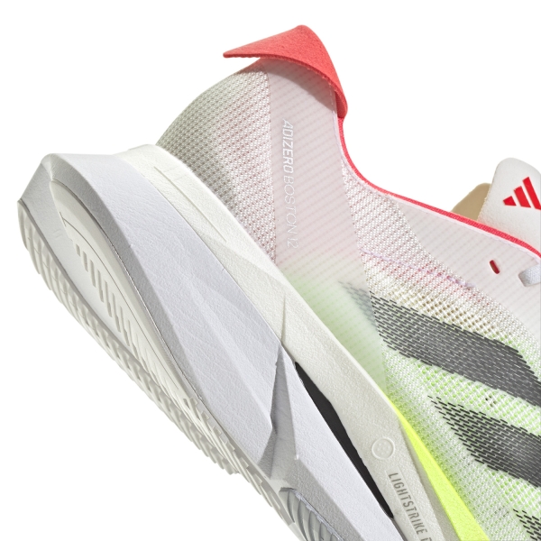 adidas adizero Boston 12 - FTWR White/Core Black/Lucid Red