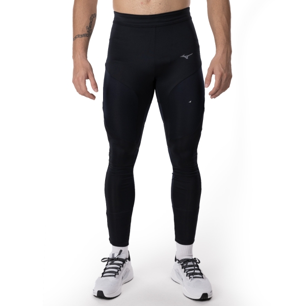 Pantaloni e Tights Running Uomo Mizuno Thermal Charge Tights  Black J2GBB50109