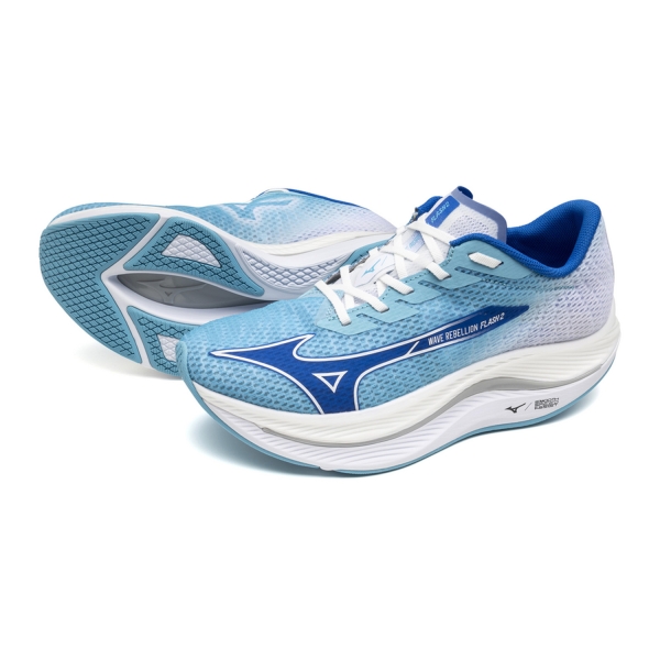Mizuno Wave Rebellion Flash 2 - River Blue/Mugen Blue/White