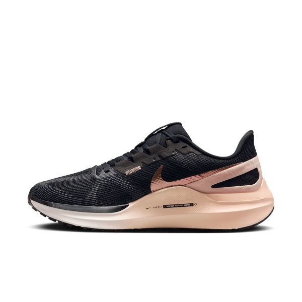 Nike Air Zoom Structure 25 - Black/Metallic Red Bronze/Crimson Tint