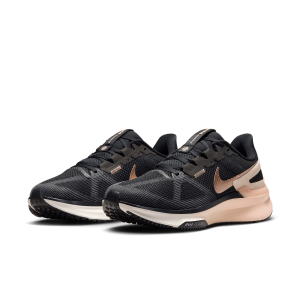 Nike Air Zoom Structure 25 - Black/Metallic Red Bronze/Crimson Tint