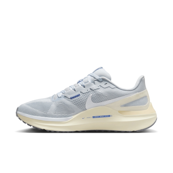 Nike Air Zoom Structure 25 - Football Grey/White/Blue Tint/Pale Ivory