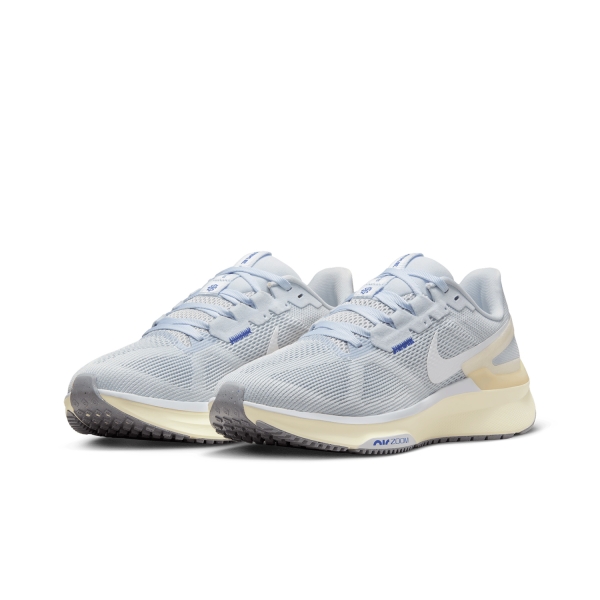 Nike Air Zoom Structure 25 - Football Grey/White/Blue Tint/Pale Ivory