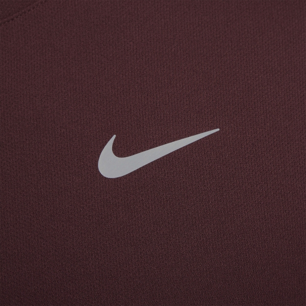 Nike Dri-FIT UV Miler Shirt - Burgundy Crush/Reflective Silver