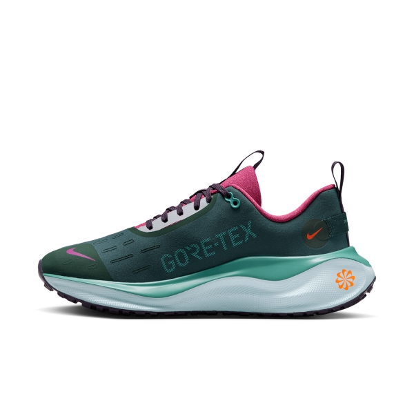 Nike InfinityRN 4 GTX - Vintage Green/Bright Crimson/Dark Raisin