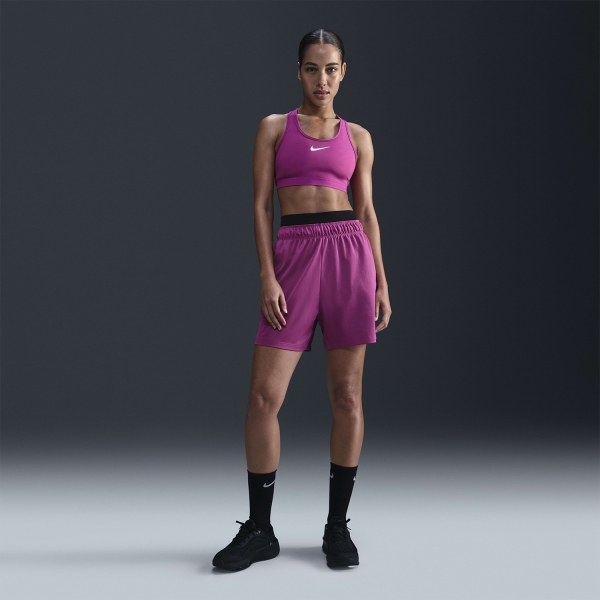 Nike Swoosh Logo Reggiseno Sportivo - Hot Fuchsia/White