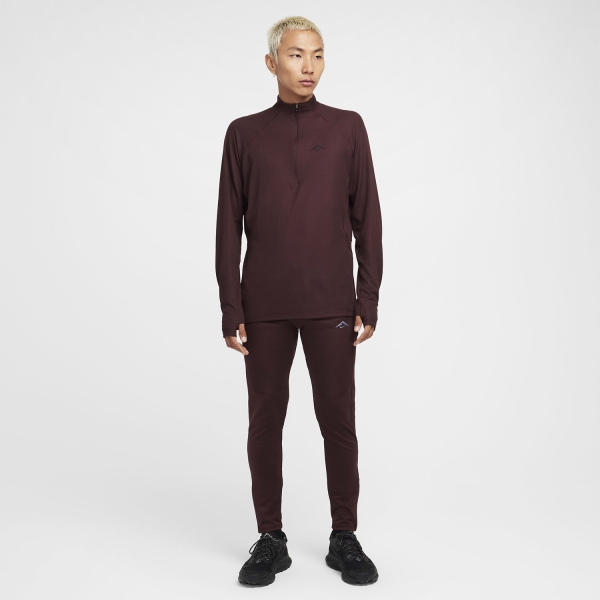 Nike Trail Logo Maglia - Burgundy Crush/Black