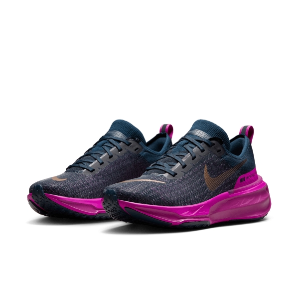 Nike ZoomX Invincible Run Flyknit 3 - Armony Navy/Metallic Red Bronze/Vivid Grape