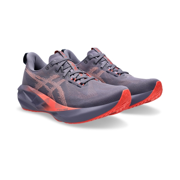 Asics Novablast 5 - Greyish Purple/Coral Reef
