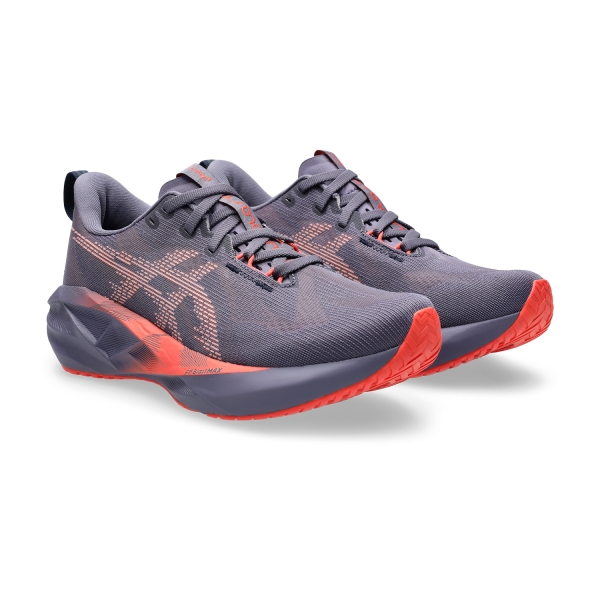 Asics Novablast 5 - Greyish Purple/Coral Reef