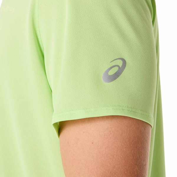 Asics Fujitrail Logo Maglietta - Lime Green/Huddle Yellow/Cactus